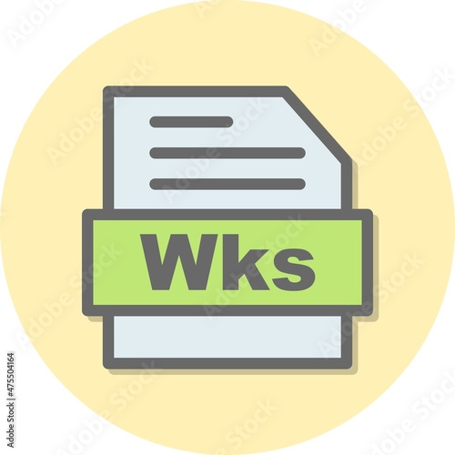  Wks Line Filled Circle Vector Icon Design photo