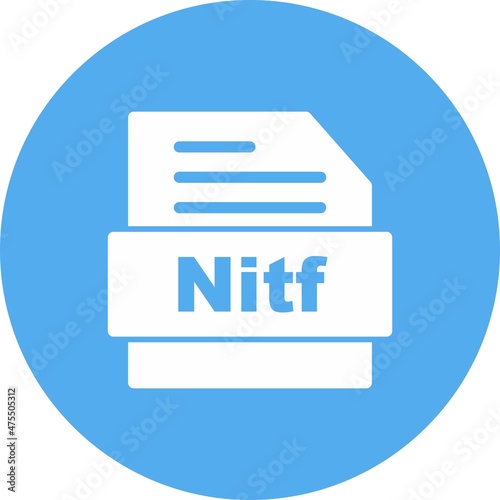 Nitf Glaph Circle Vector Icon Design photo