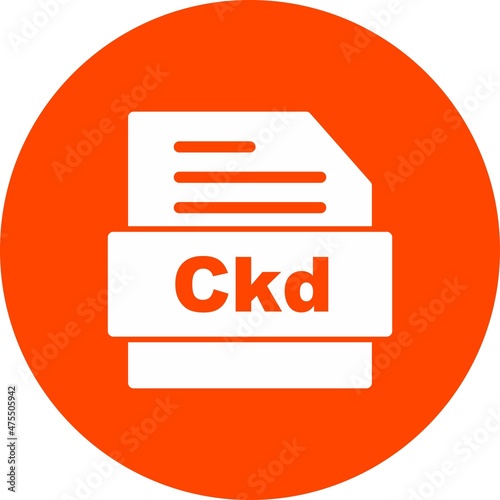 Ckd Glaph Circle Vector Icon Design