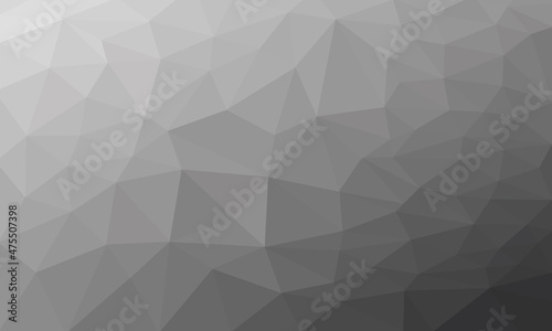 Fototapeta Naklejka Na Ścianę i Meble -  Fond abstrait dégradé gris en forme géométrique