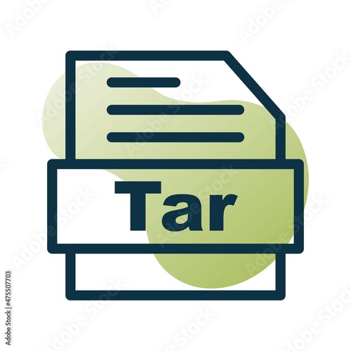 Tar Line Bubble Gradient Vector Icon Design