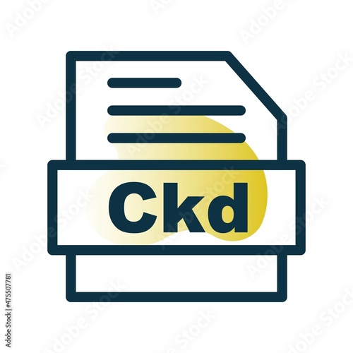 Ckd Line Two Color Vector Icon Design