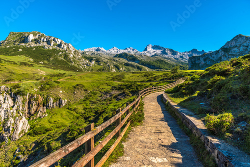 Lagos de Covadonga en Picos de Europa Asturias