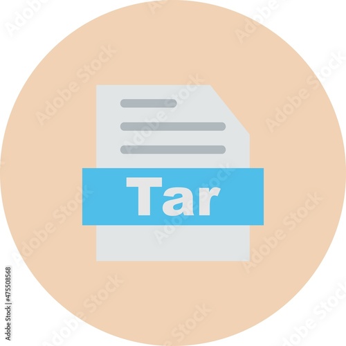 Tar Line Bubble Gradient Vector Icon Design