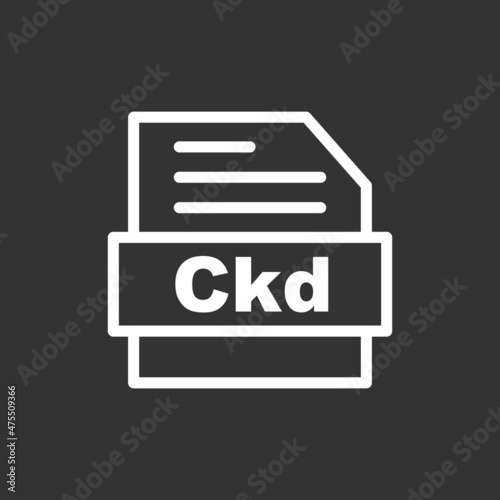  Ckd Line Inverted Vector Icon Design