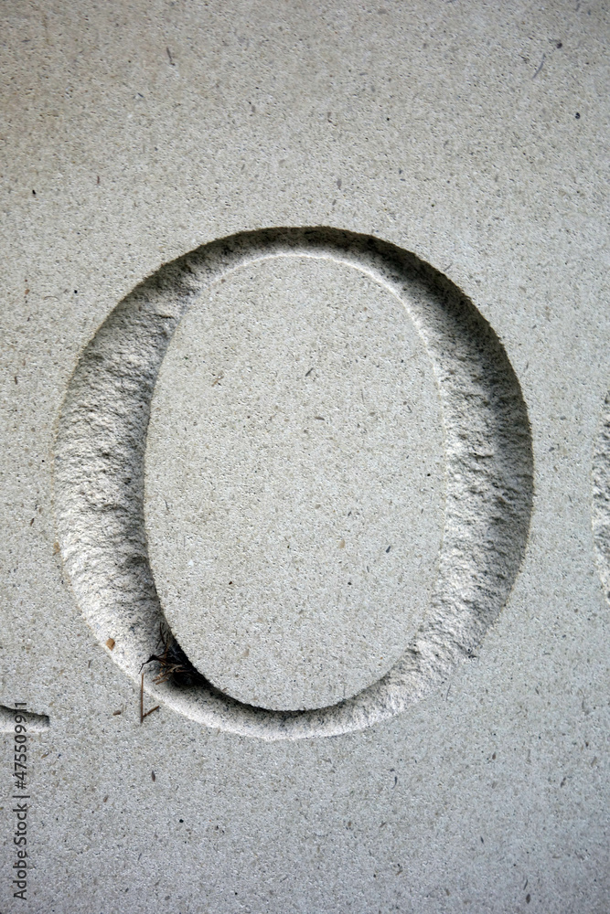 Written Wording in Distressed State Typography Found Letter o 0 Written Wording in Distressed State Typography Found Letter o 0