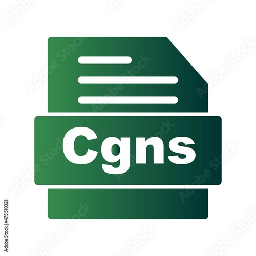 Cgns Glyph Gradient Vector Icon Design photo