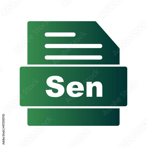  Sen Glyph Gradient Vector Icon Design