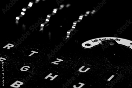 Abstract Of A World War2 German 'Enigma' Machine photo