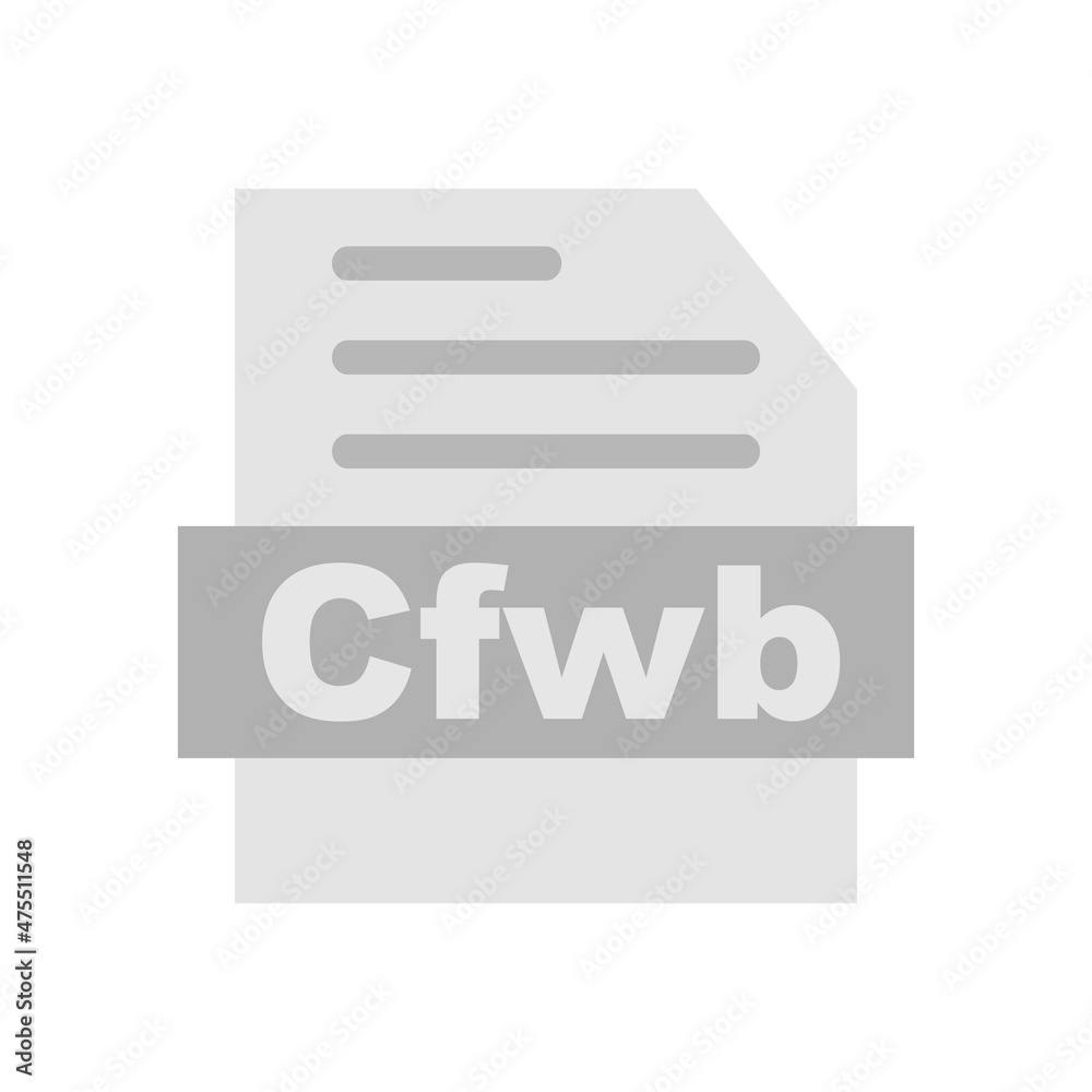 Cfwb Flat Gray Circle Vector Icon Design