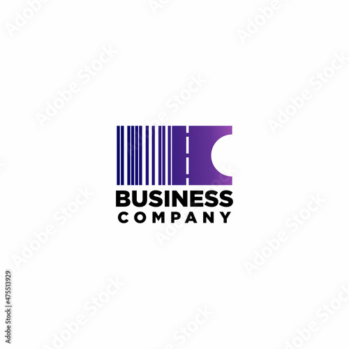 ticket token logo design, business logo design, event logo design vector