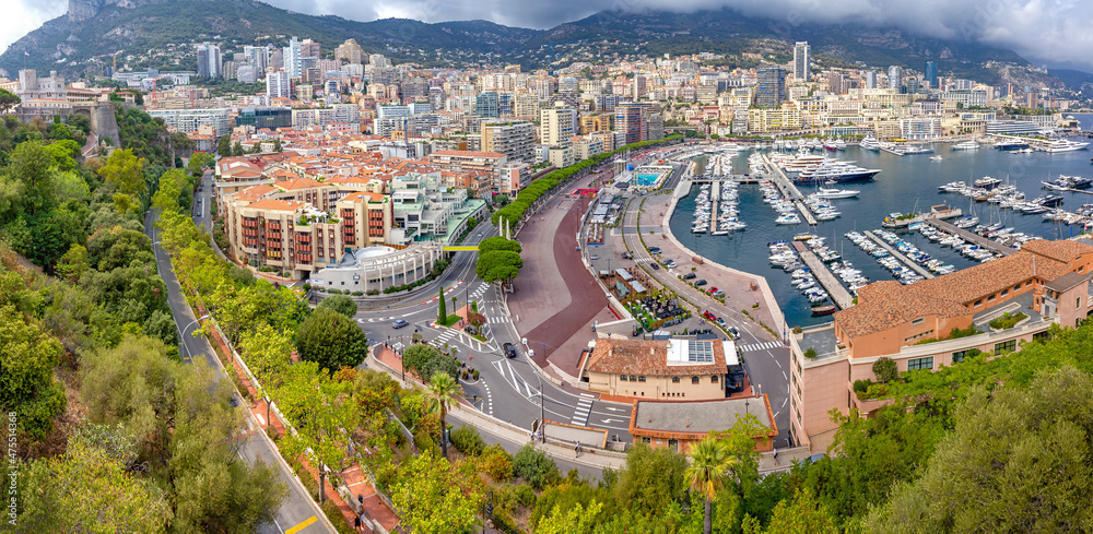 Panorama über das Fürstentum Monaco