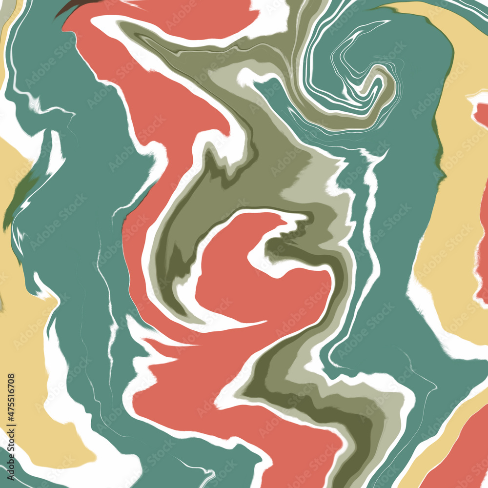 Abstract color background. Fine art print. Impressionism style abstraction. Modern surrealism painting for interior decor poster.