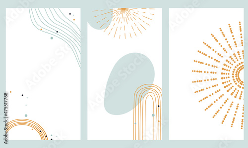 posters in boho style