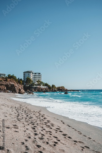 view of Alanya  sea beach in Alanya  Turkey