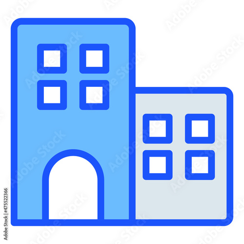 Apartment Vector icon which is suitable for commercial work and easily modify or edit it