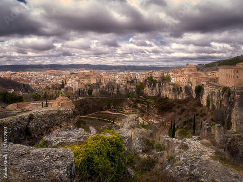 Panoramic of the historic town of Cuenca. Spain.