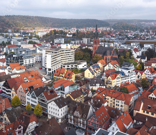 Cityscape of Heidenheim an der Brenz,  Baden-Württemberg, Germany photo