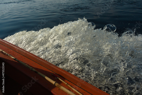 boat movement on the river