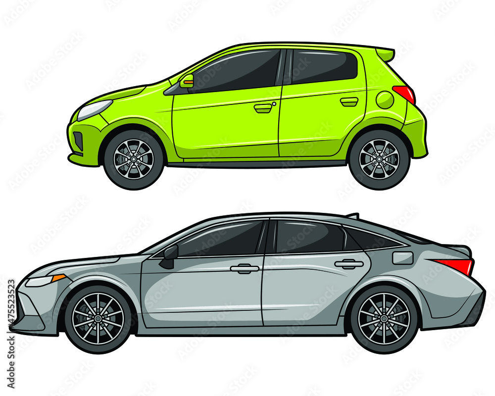 various cars vector