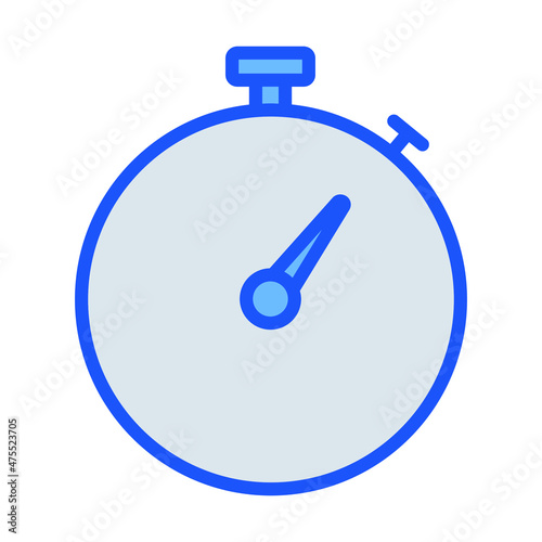 Stopwatch Vector icon which is suitable for commercial work and easily modify or edit it

