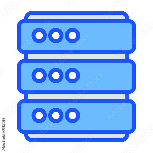 Hosting server Vector icon which is suitable for commercial work and easily modify or edit it