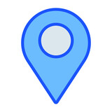 Location pin Vector icon which is suitable for commercial work and easily modify or edit it

