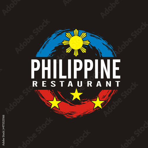 philippine restaurant logo vector illustration