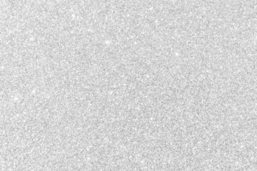 Silver glitter background texture white sparkling shiny wrapping paper for Christmas holiday seasonal wallpaper decoration, greeting and wedding invitation card design element