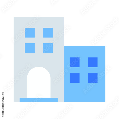 Apartment Vector icon which is suitable for commercial work and easily modify or edit it

