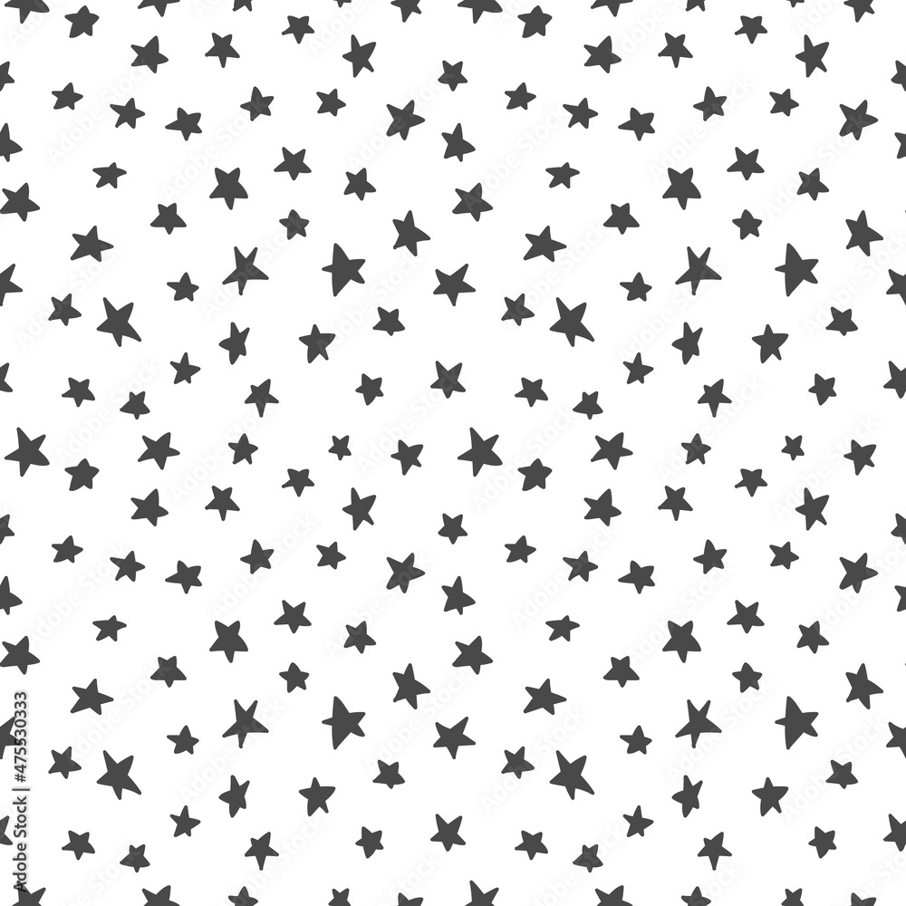 Vector seamless pattern with Christmas, Birthday party stars Vector seamless pattern with Christmas, Birthday party stars