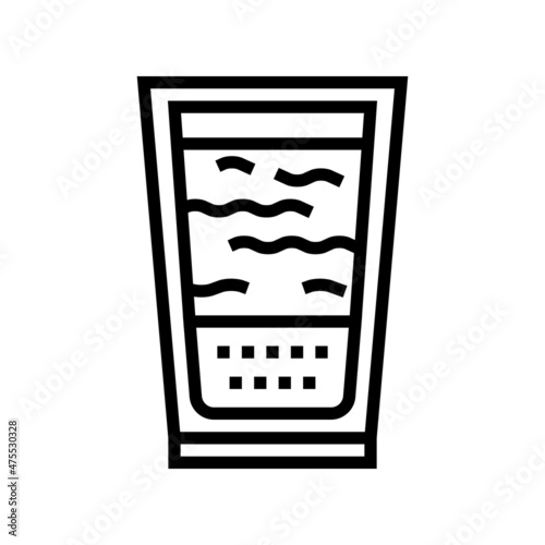 flat white coffee line icon vector. flat white coffee sign. isolated contour symbol black illustration