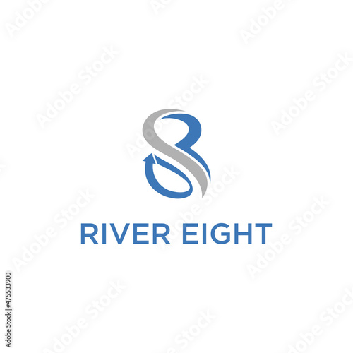 eight arrow abstract logo design