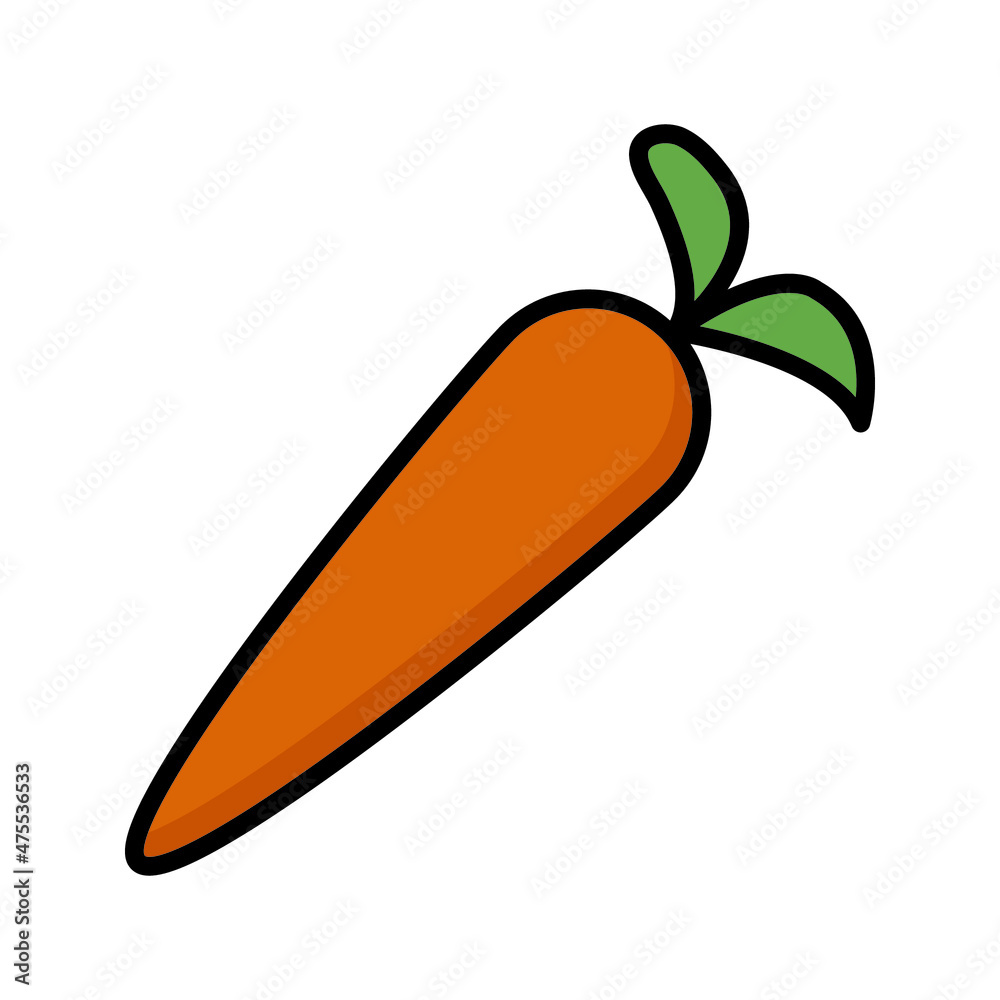 carrot vector line for web, presentation, logo, Icon Symbol. carrot vector line for web, presentation, logo, Icon Symbol.