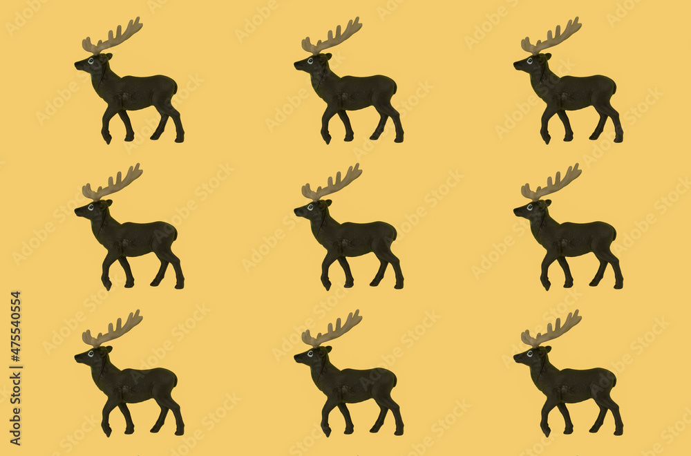 Seamless pattern with  christmas decoration on  background,