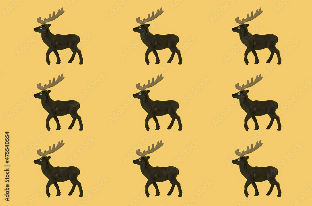 Obraz premium Seamless pattern with christmas decoration on background,