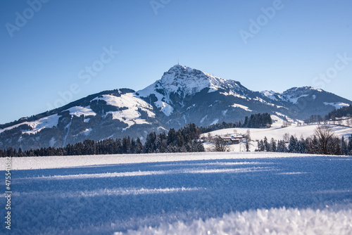 Kitzbueheler Horn in Winter  Kitzbuehel  Tyrol  Austria