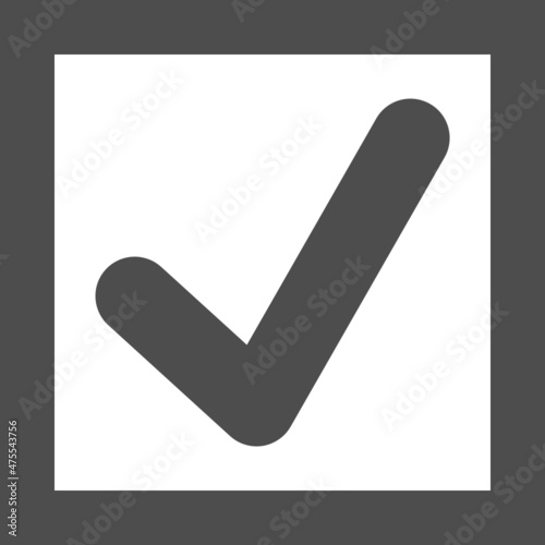 election vote mark icon