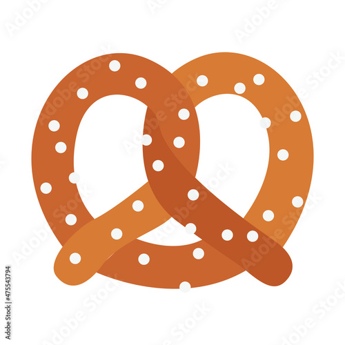Pretzel emoji vector food illustration