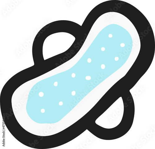 menstrual sanitary napkin icon