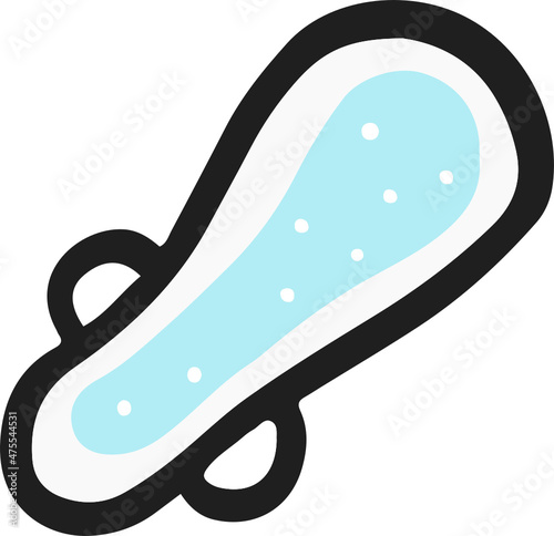 menstrual sanitary napkin icon