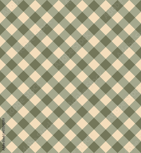 Illustrator vector of green and light yellow checkered pattern