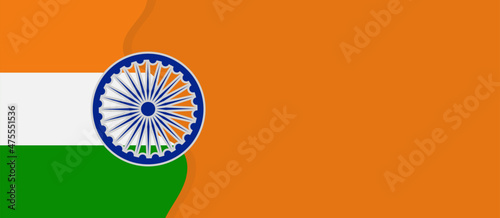 Republic Day India Background Vector Illustration, and Copy space area. Suitable to be placed on content with that theme.