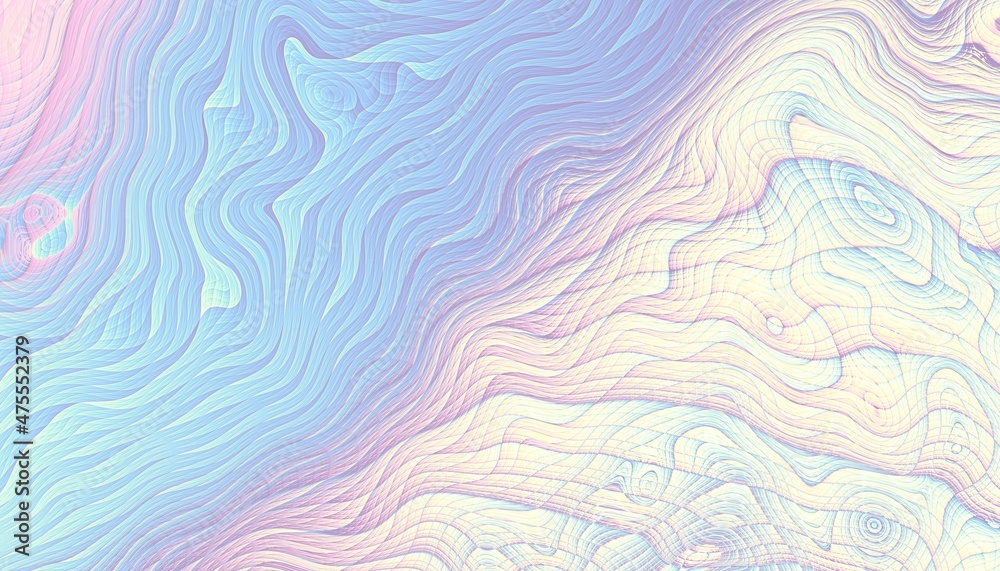 Abstract wavy fractal
