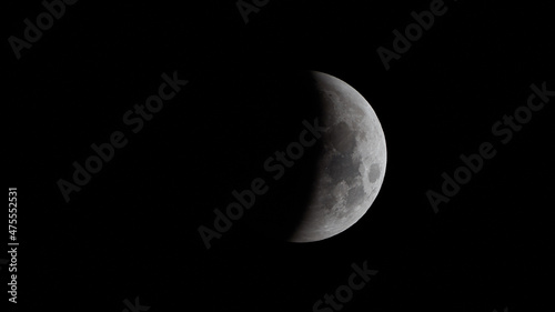 Fotografija Beautiful view of a waxing crescent moon on a dark background