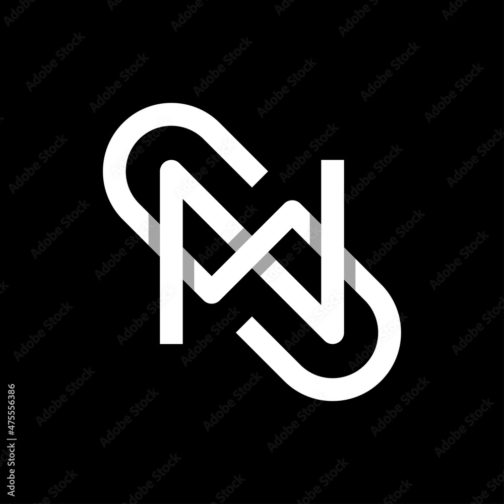 Letter SN NS logo design template Letter SN NS logo design template