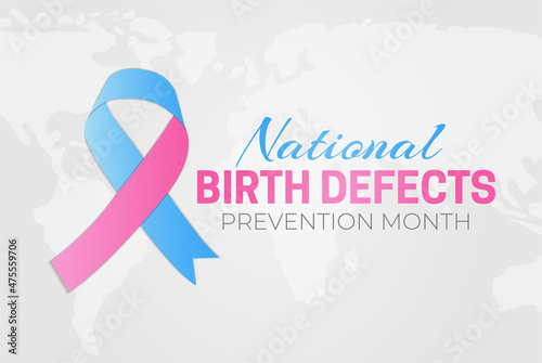 Light National Birth Defects Prevention Month Background Illustration