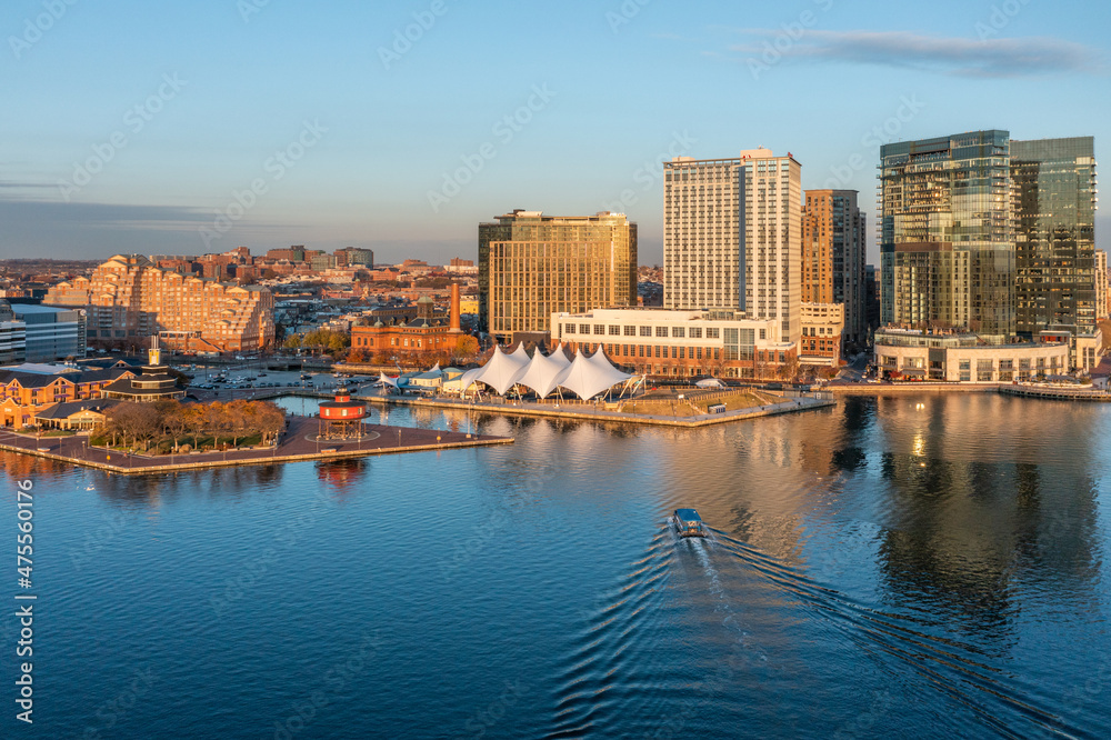 Naklejka premium Baltimore Inner Harbor