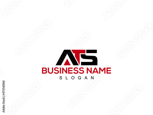 Letter ATS logo monogram emblem style with Colorful design for your business