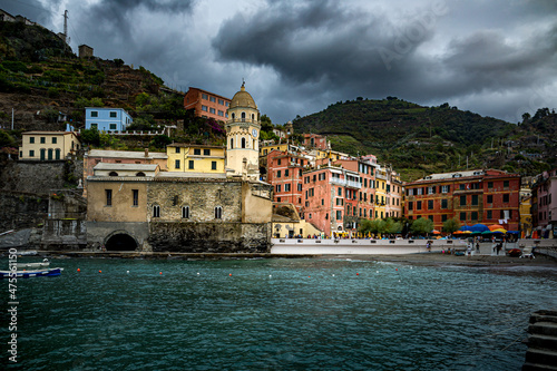 view of the town of Vernazza, cinque terre